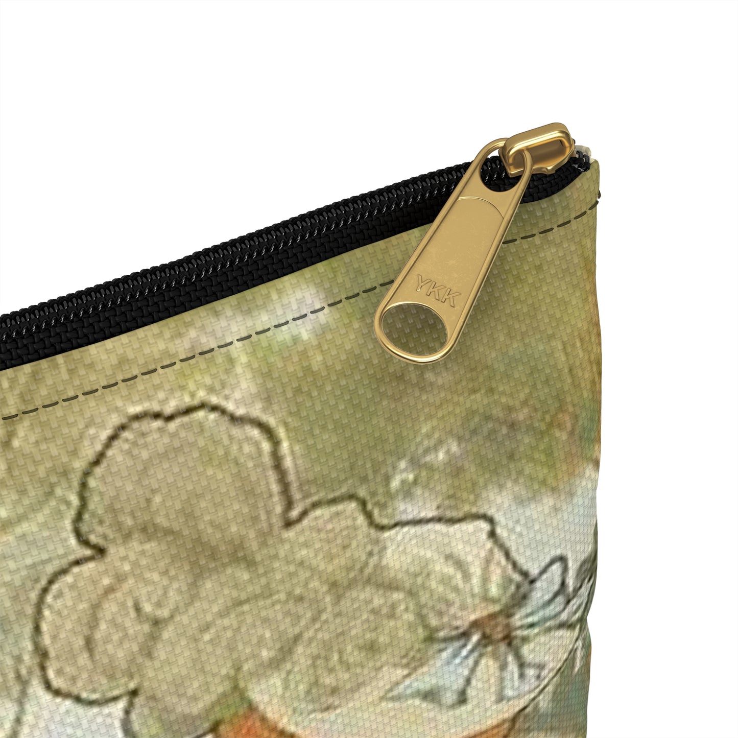 Jane Atché - La Cigarette - Drawing. Public domain image. Large Organizer Pouch with Black Zipper