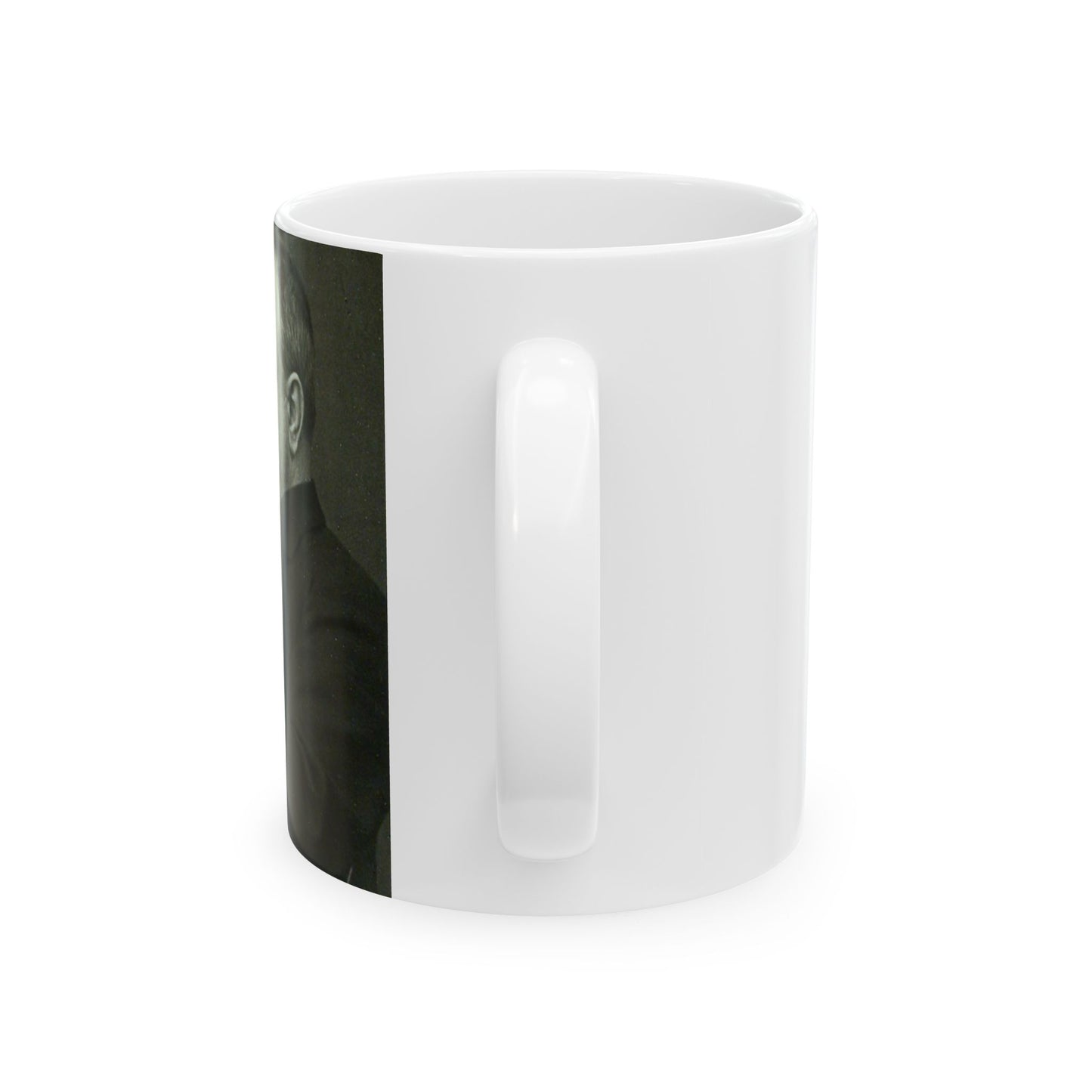 B.Croce, Italy - A black and white photo of a man reading a book Beautiful Novelty Ceramic Coffee Mug 11oz