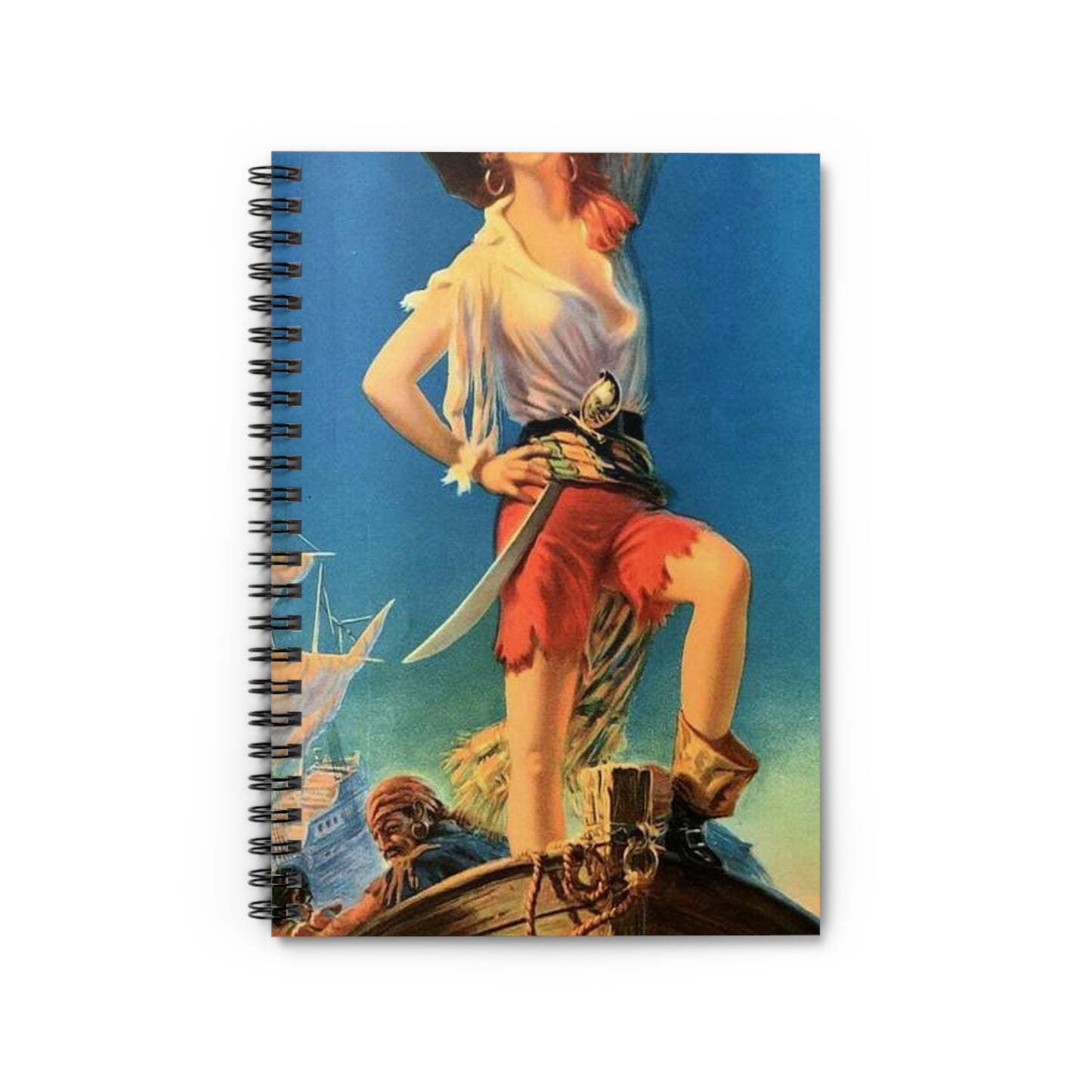 Bringing Home the Treasure, print of painting by Edward Mason Eggleston, 1929, cropped by publisher for narrow calendar Spiral Bound Ruled Notebook with Printed Cover