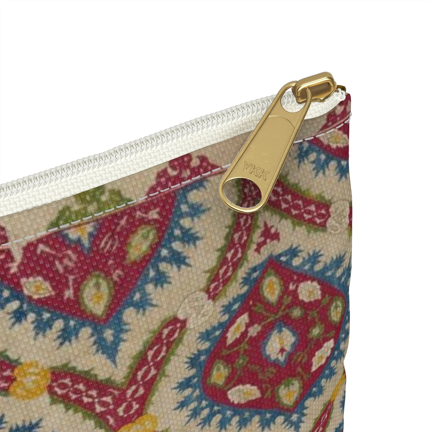 Turkish Cover, 15th century - Public domain dedication image Large Organizer Pouch with Black Zipper