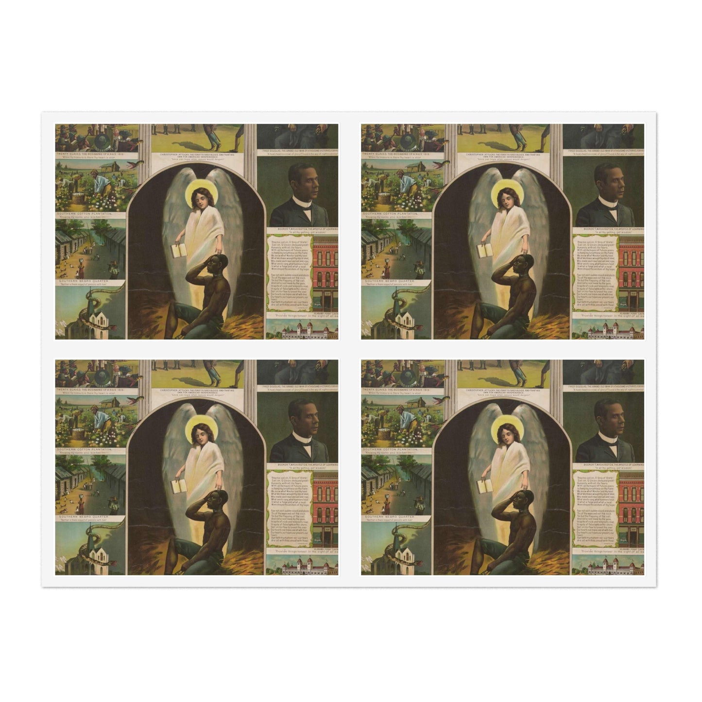 Afro-American Monument - Print, Library of Congress collection Laminated UV Protective Vinyl Stickers