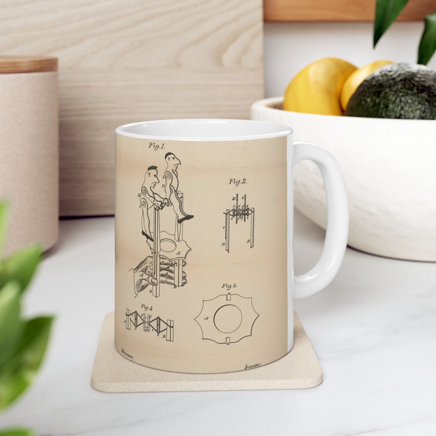Patent drawing - for a Toy Gymnast Public domain image Beautiful Novelty Ceramic Coffee Mug 11oz