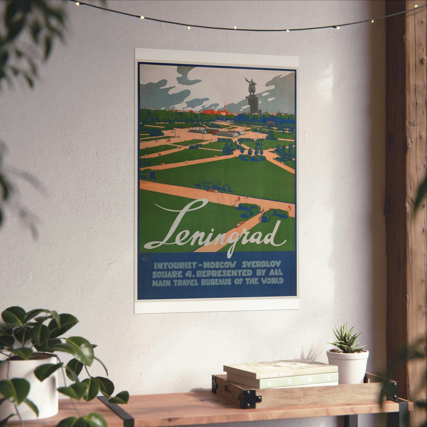 Leningrad (Travel poster), Art Deco Poster High Quality Matte Wall Art Poster for Home, Office, Classroom