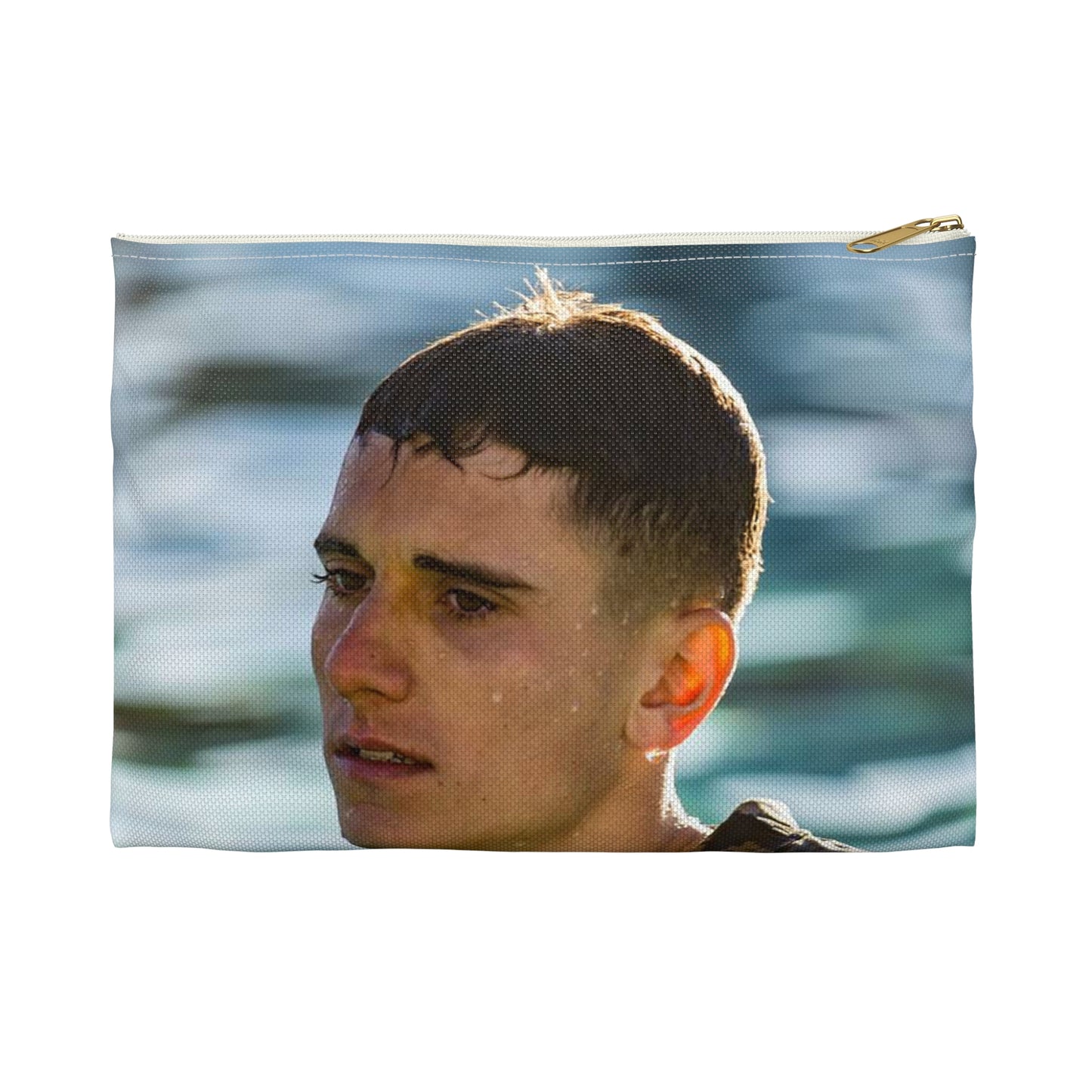 U.S. Marine Corps Lance Cpl. Kyle Lynch, 7th Engineer Large Organizer Pouch with Black Zipper