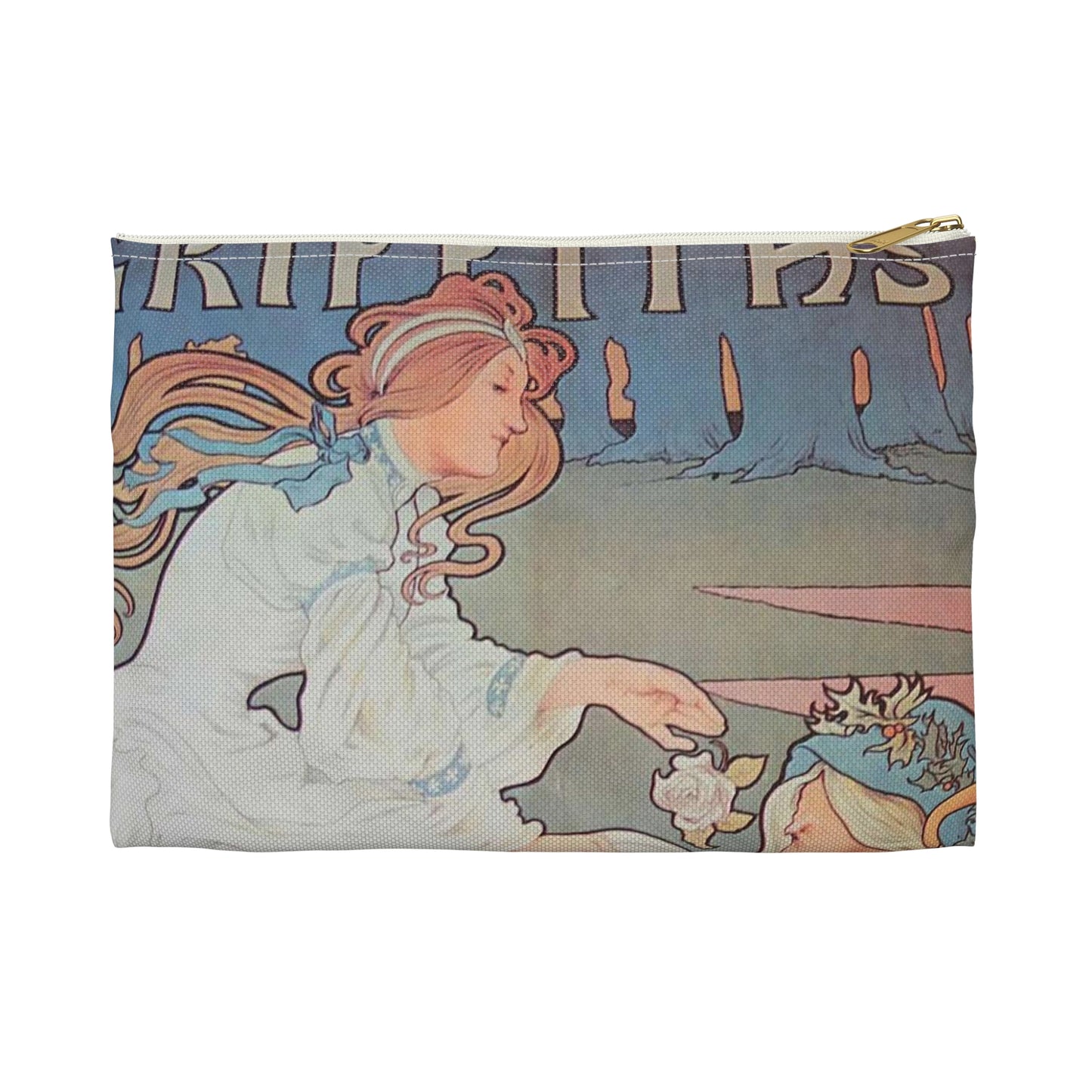 Cycles Griffiths affiche Henri Thiriet 1898 Large Organizer Pouch with Black Zipper