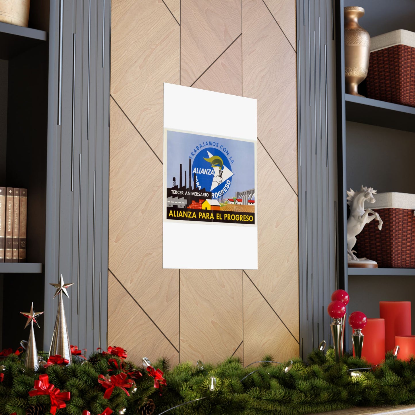 Alliance Posters, Cold War American Propaganda poster High Quality Matte Wall Art Poster for Home, Office, Classroom