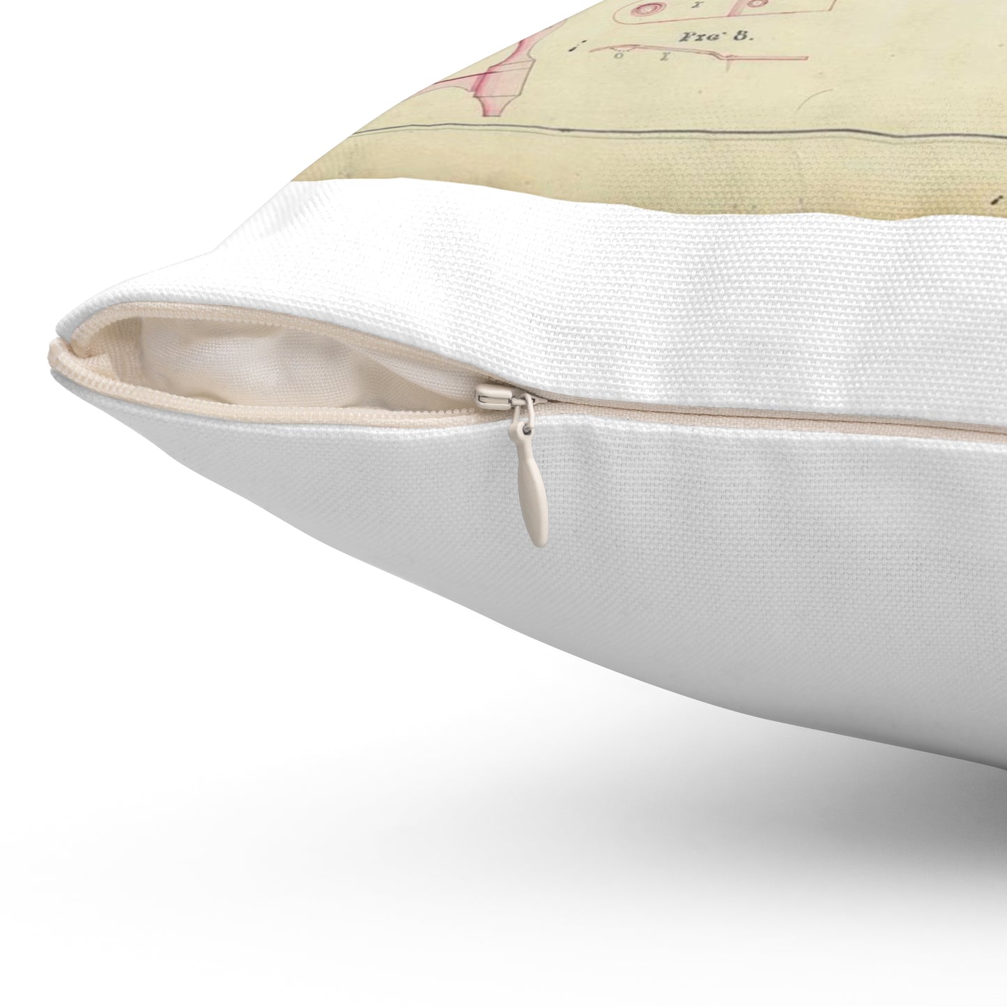 Patent drawing - Drawing of a Terrestrial Globe Public domain image Decorative Accent Square Pillow