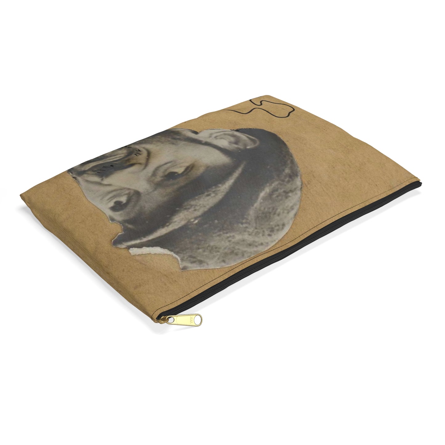 Władysław Strzemiński, "Śladem istnienia" z cyklu "Moim przyjaciołom Żydom" 01 Large Organizer Pouch with Black Zipper