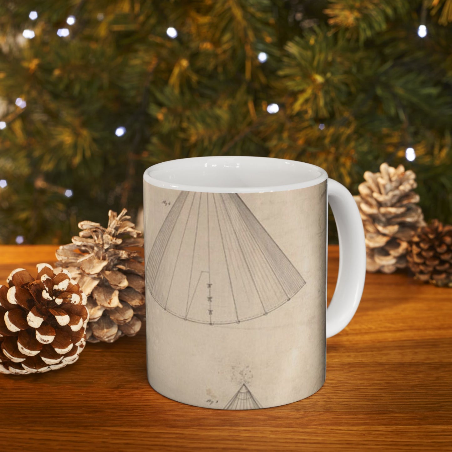 Patent drawing - Drawing of Improvement in Tents Public domain image Beautiful Novelty Ceramic Coffee Mug 11oz