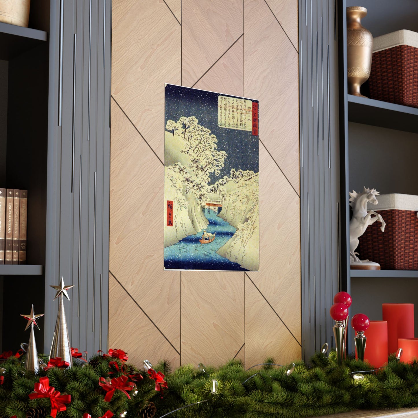 Utagawa Hiroshige - Ochanomizu (5765898008) High Quality Matte Wall Art Poster for Home, Office, Classroom