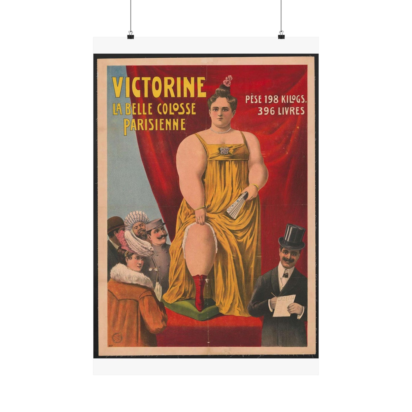Victorine - La bele colosse Parisienne High Quality Matte Wall Art Poster for Home, Office, Classroom