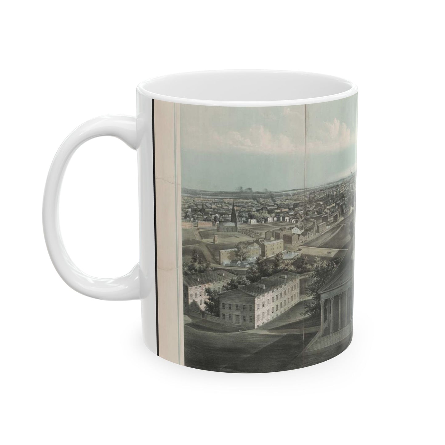 Philadelphia, from Girard College-1850 / J. W. Hill & Smith, del. ; lith. par B. F. Smith Jr. ; printed in tints by F. Michelin. Beautiful Novelty Ceramic Coffee Mug 11oz