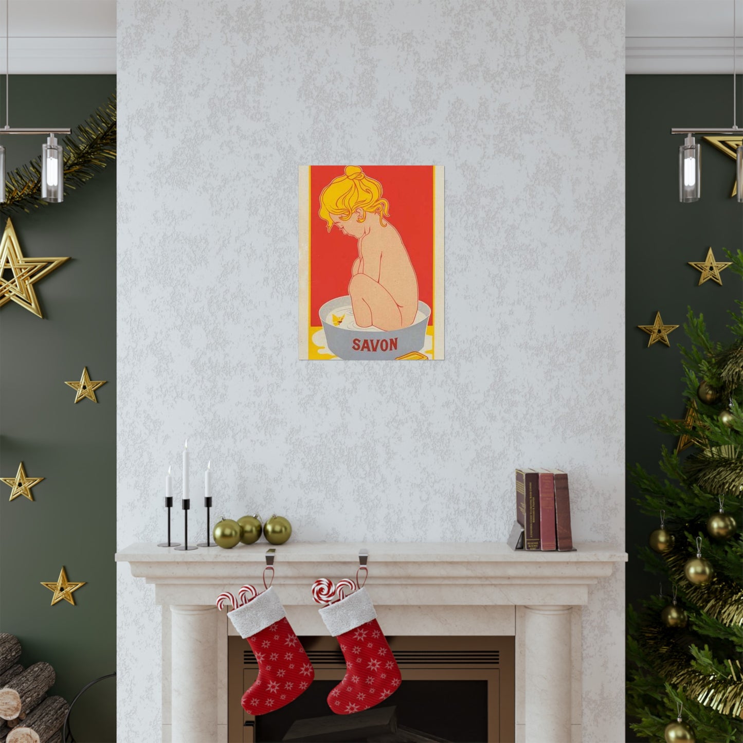 Affiche belge pour le "Savon Starlight". High Quality Matte Wall Art Poster for Home, Office, Classroom