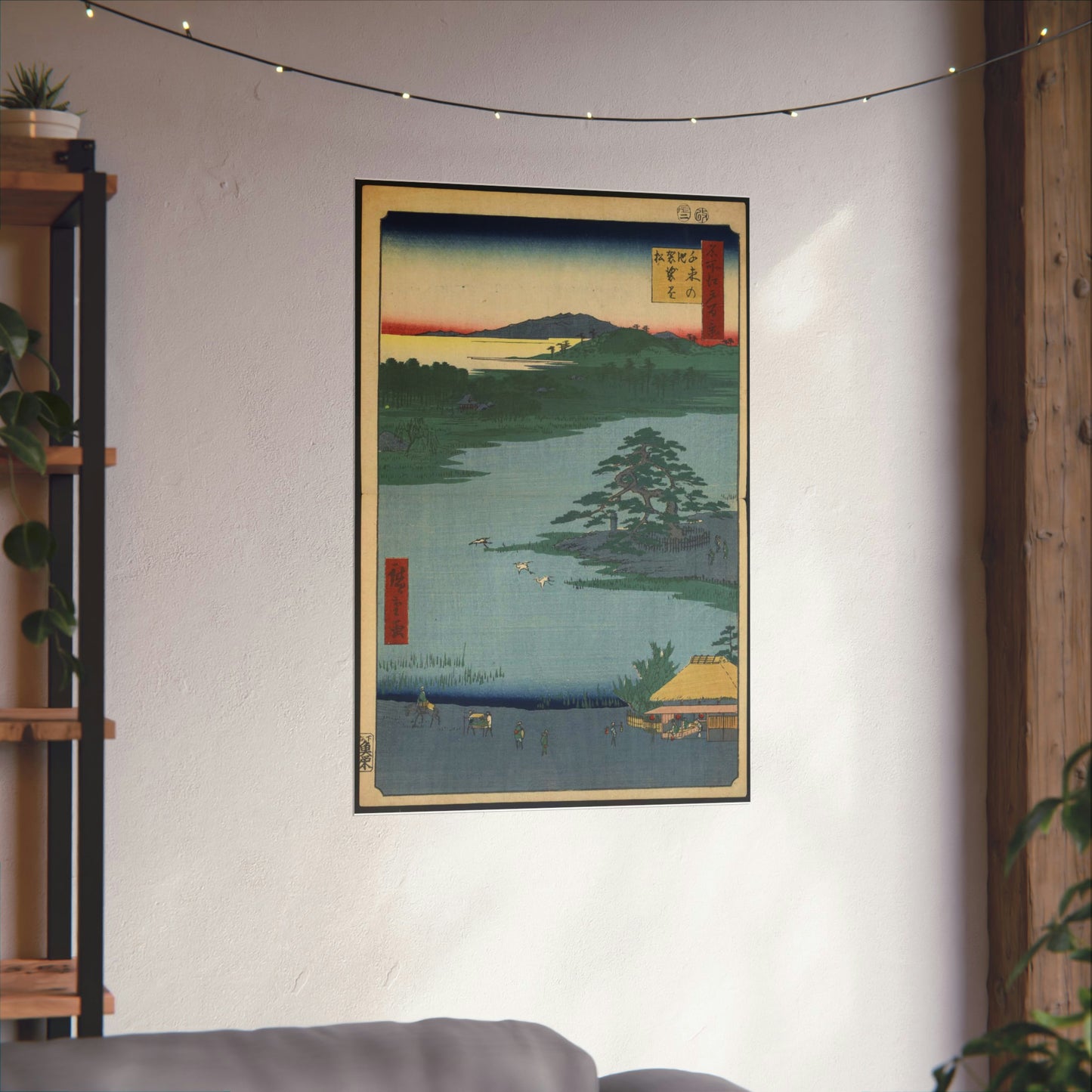 Gajō icchō, Andō Hiroshige - Public domain portrait drawing High Quality Matte Wall Art Poster for Home, Office, Classroom