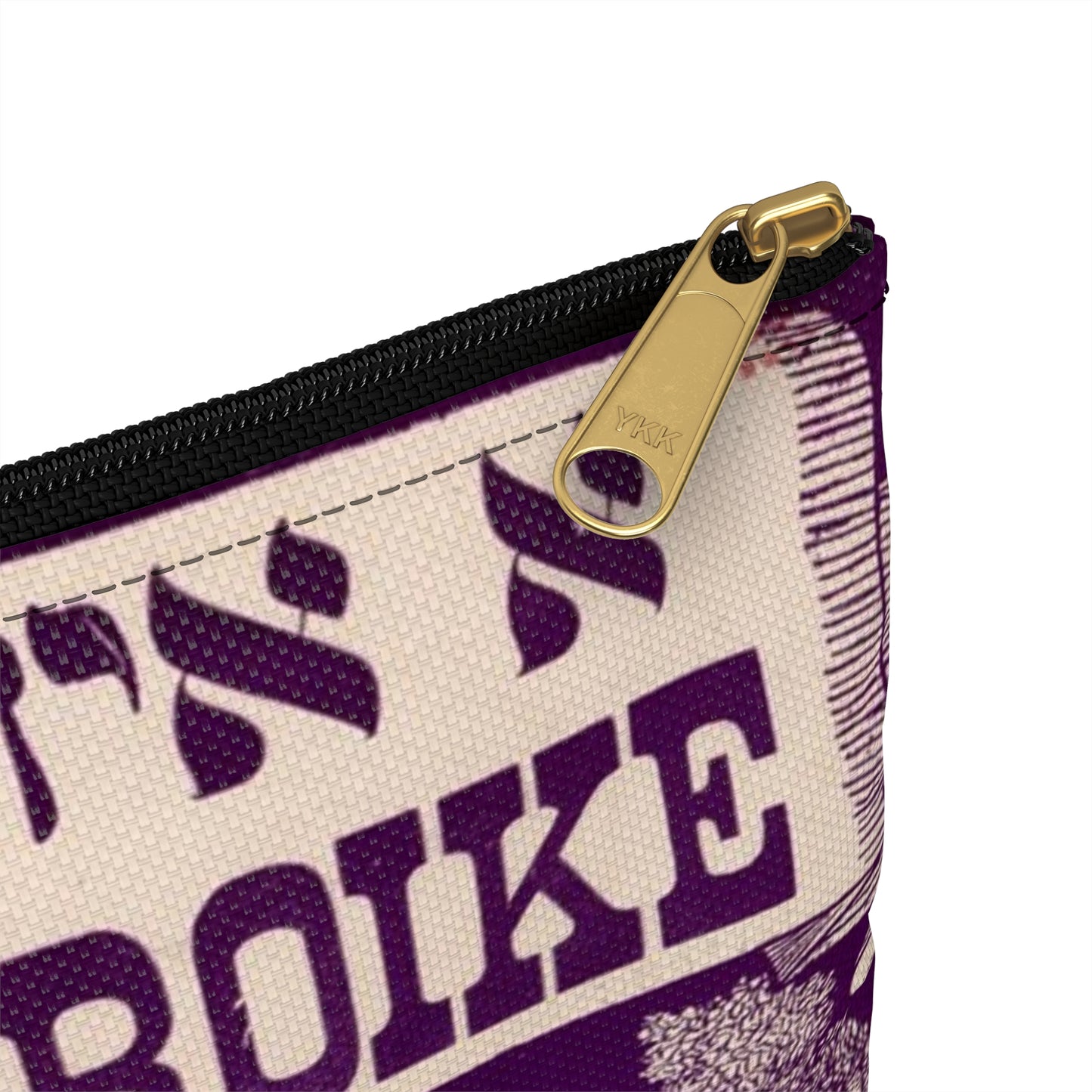 A Yiddishe troike - Public domain American popular sheet music Large Organizer Pouch with Black Zipper
