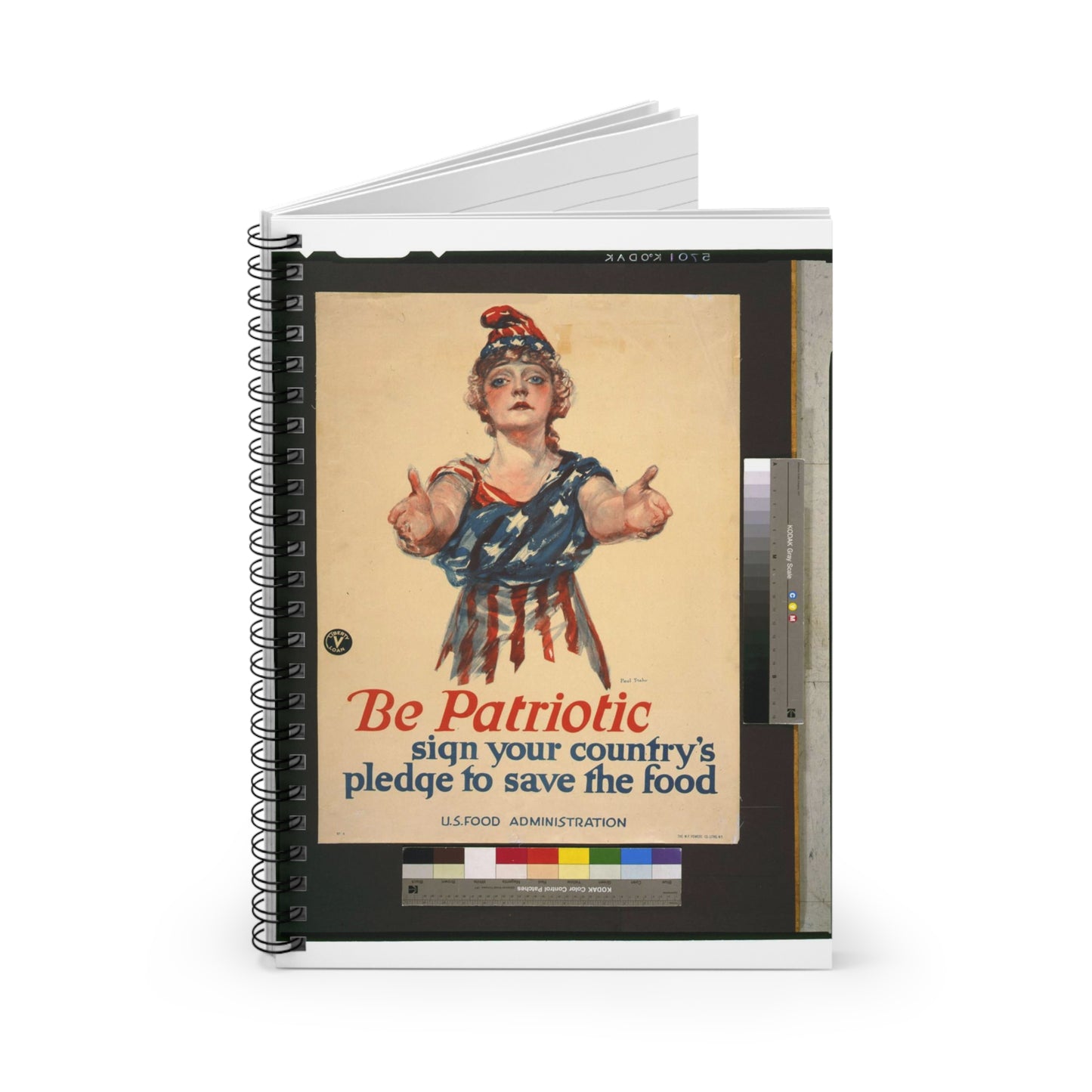 Be patriotic--sign your country's pledge to save the food / Paul Stahr. Spiral Bound Ruled Notebook with Printed Cover