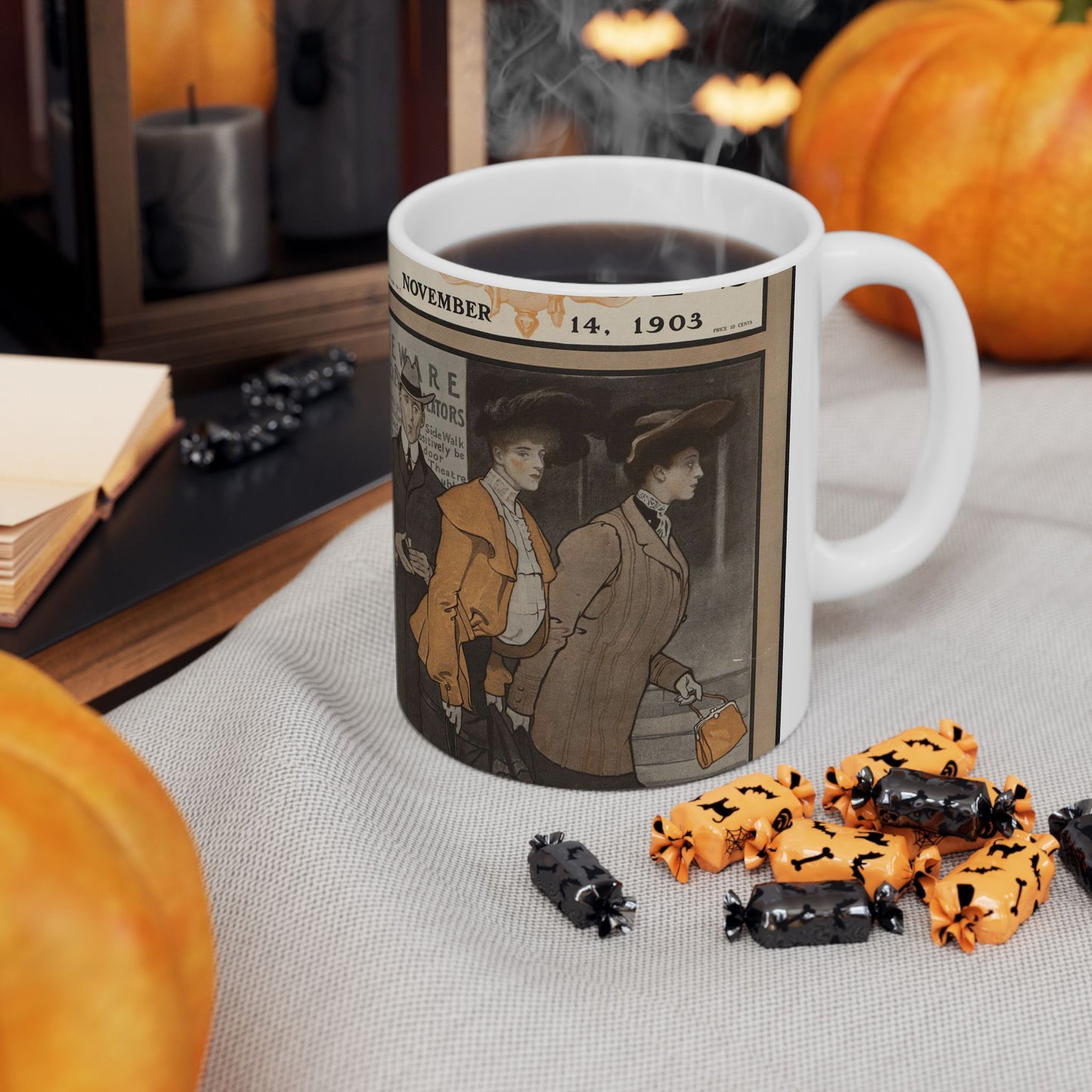 Edward Penfield - Collier's November 14, 1903 Beautiful Novelty Ceramic Coffee Mug 11oz