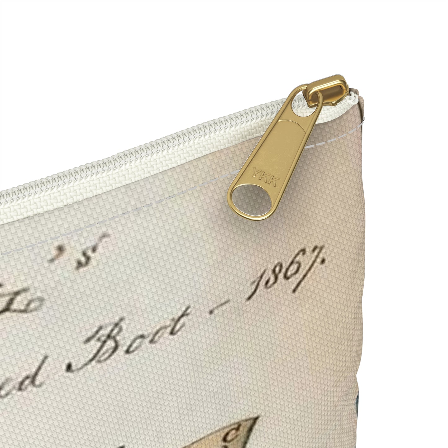 Patent drawing - Drawing of Improved Boot Public domain image Large Organizer Pouch with Black Zipper