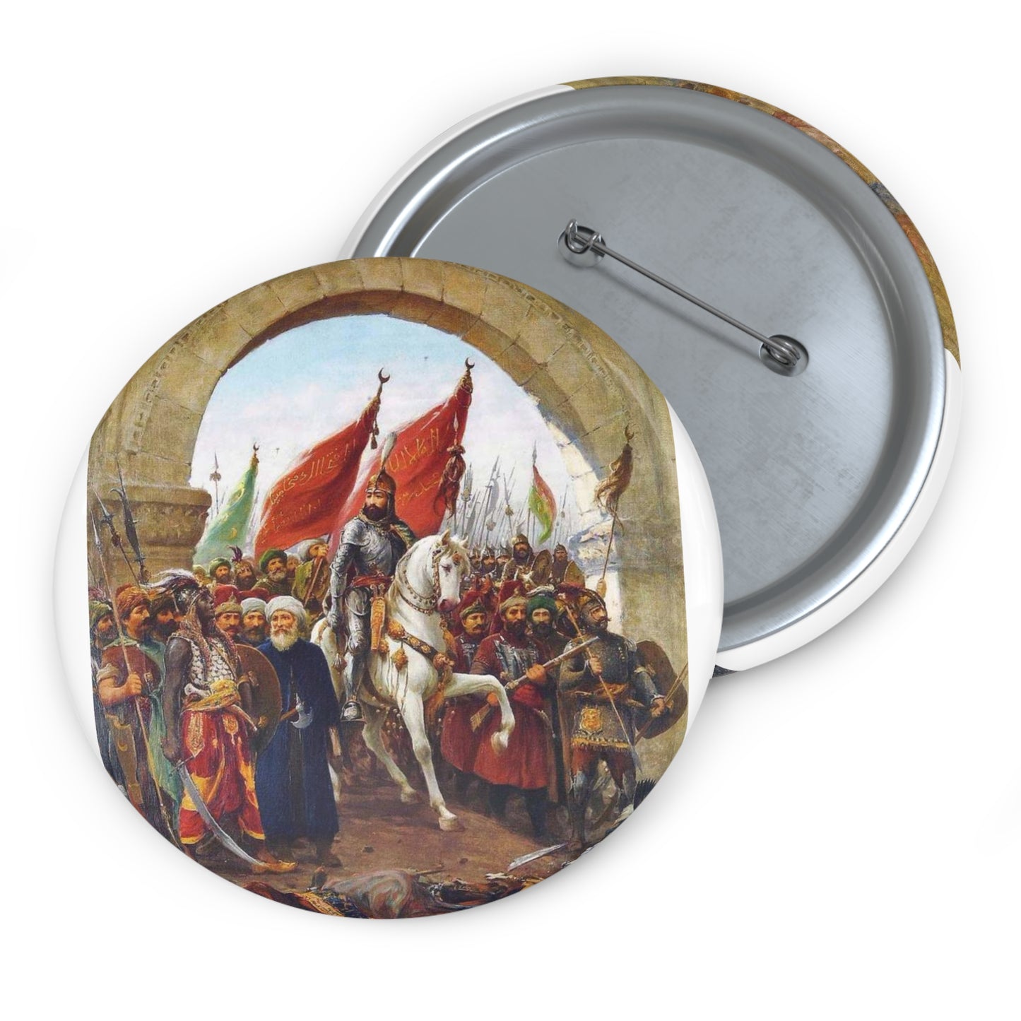 Zonaro GatesofConst - Public domain scan of drawing Pin Buttons with Crisp Design