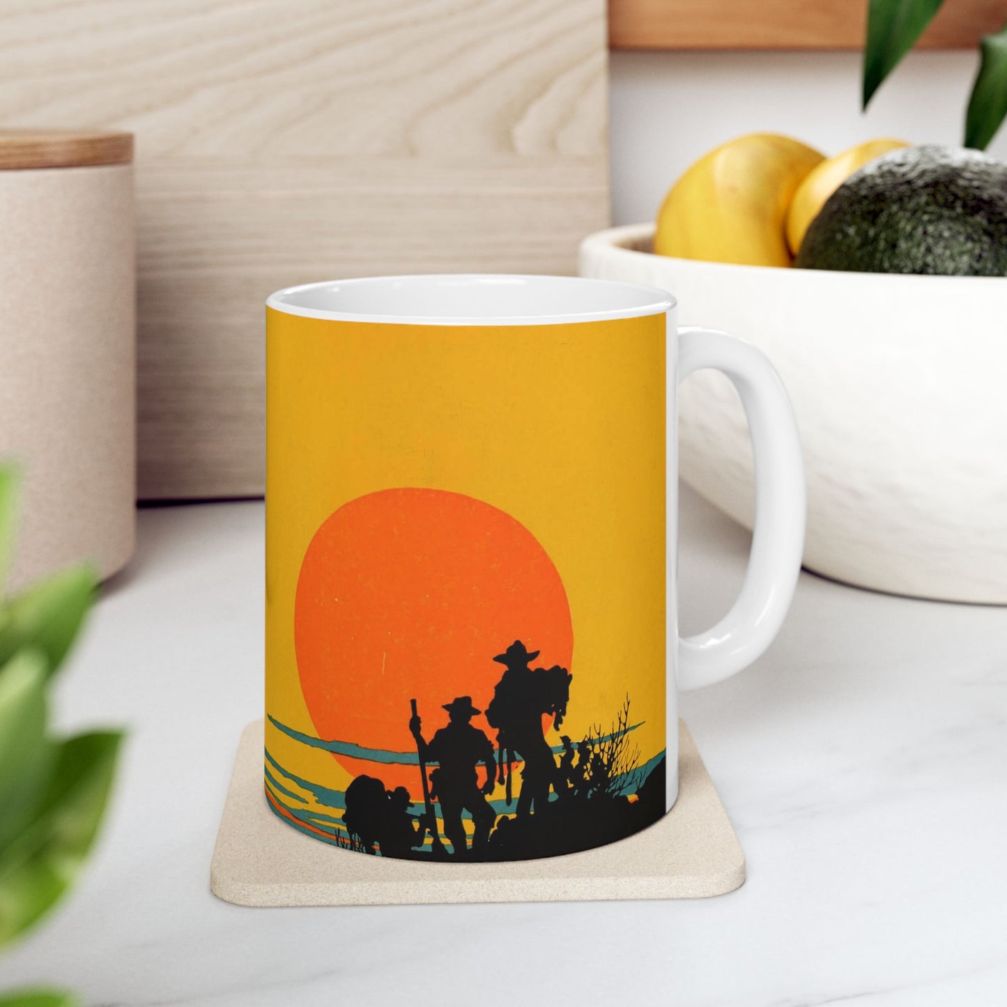 The Three Godfathers - Vintage movie public domain poster Beautiful Novelty Ceramic Coffee Mug 11oz