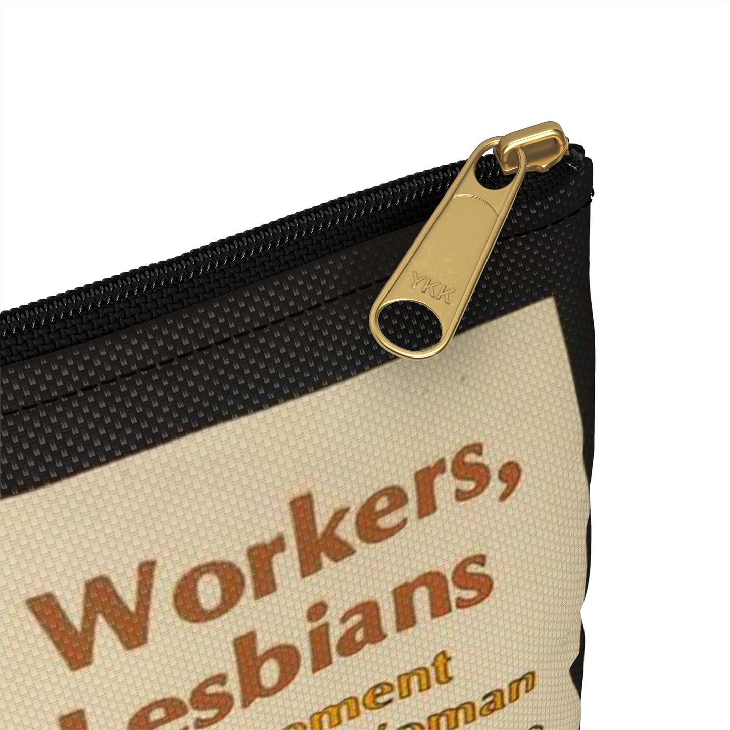 A new era for women workers, minority women and lesbians Large Organizer Pouch with Black Zipper