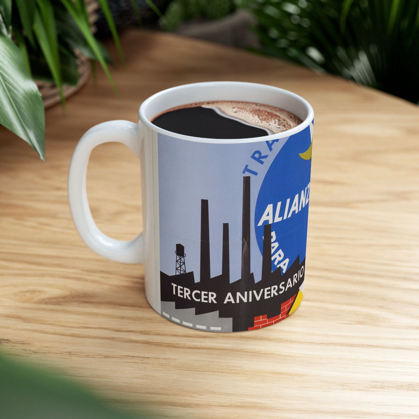 Alliance Posters, Cold War American Propaganda poster Beautiful Novelty Ceramic Coffee Mug 11oz