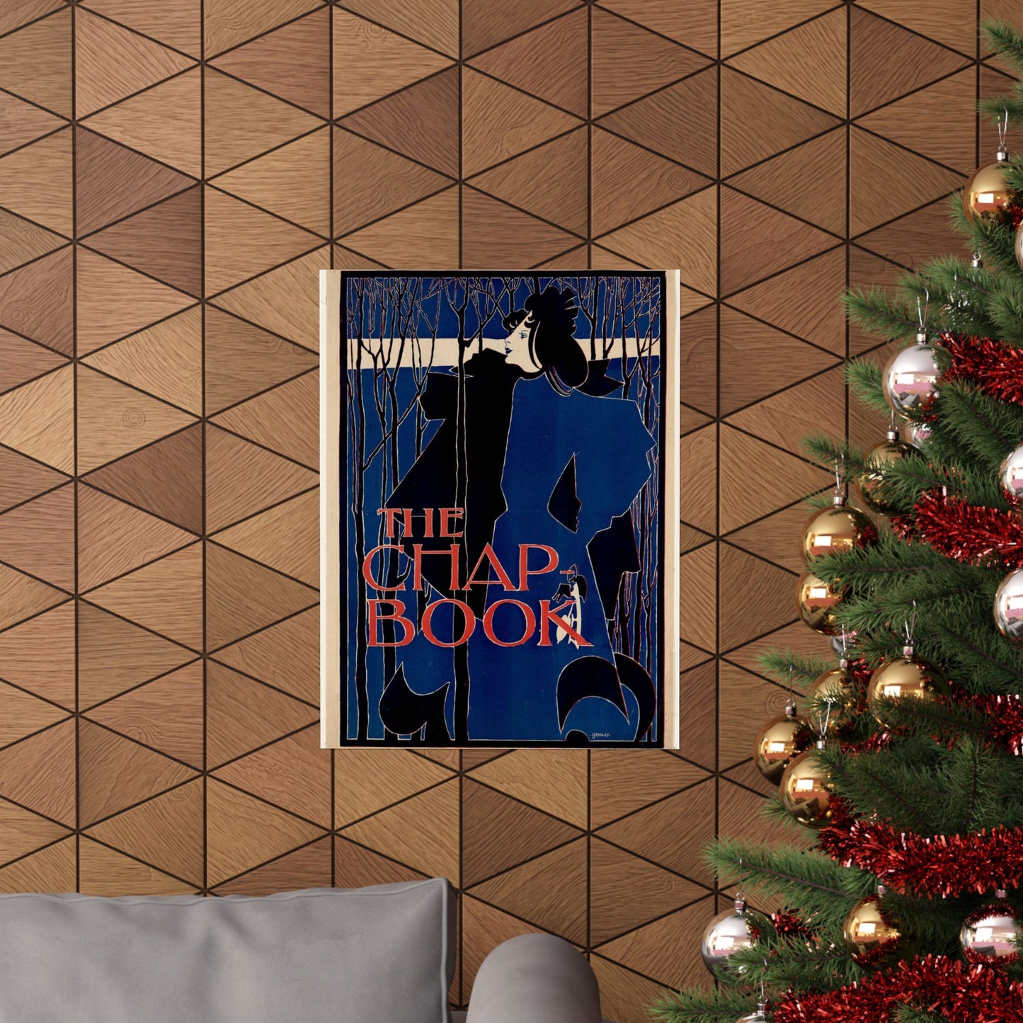 Will Bradley - The chap-book - Art nouveau public domain poster High Quality Matte Wall Art Poster for Home, Office, Classroom