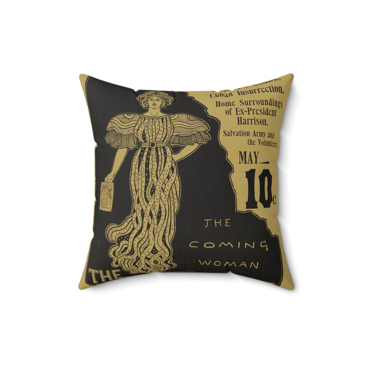 The coming woman. The bostonian. Decorative Accent Square Pillow