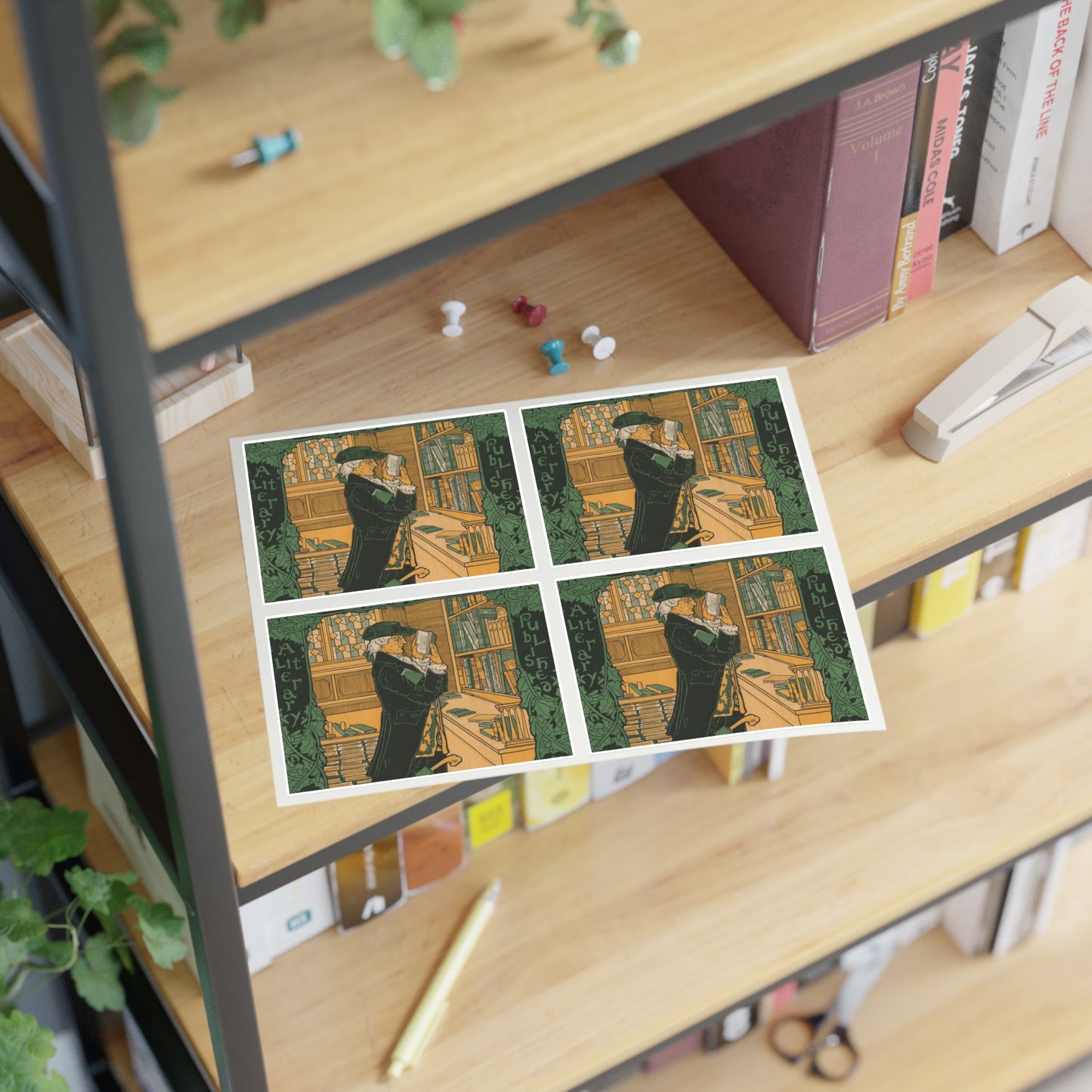 Louis Rhead - The bookman, Christmas number (2015646907) Laminated UV Protective Vinyl Stickers
