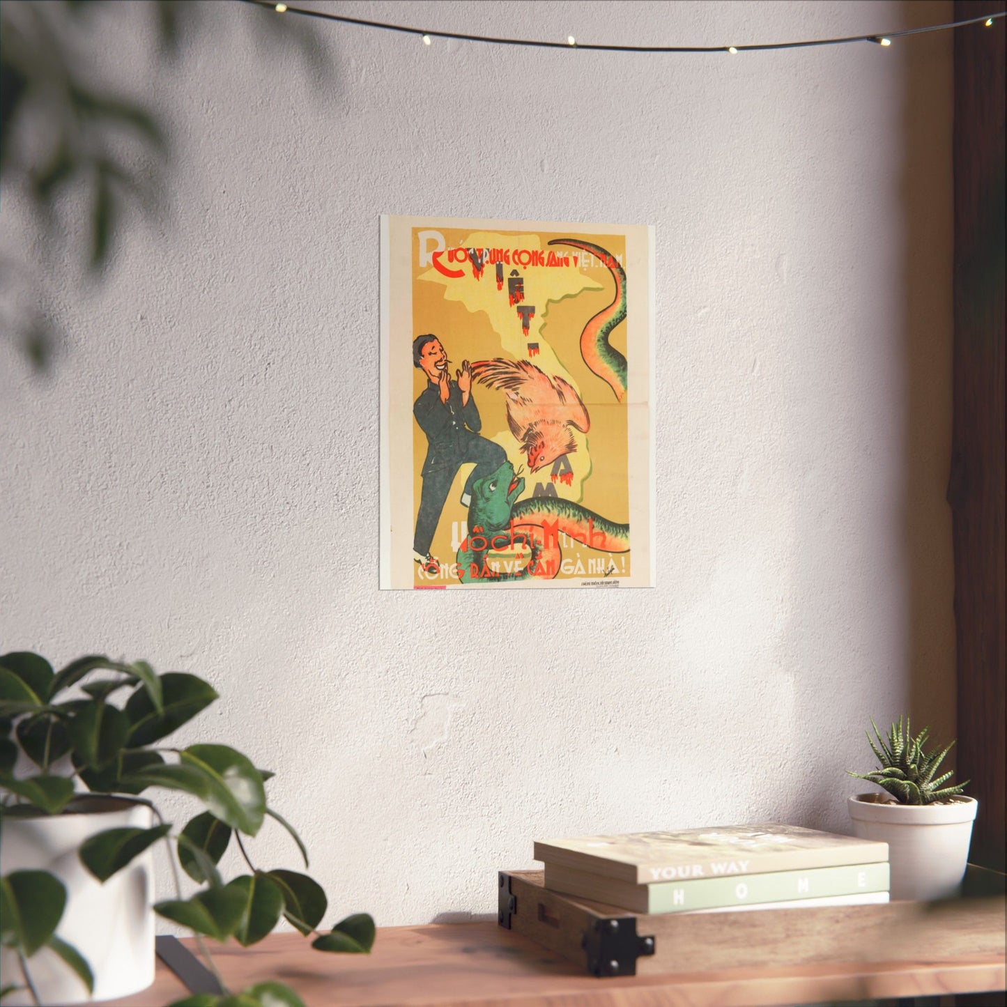 Viet Poster #2, Cold War American Propaganda poster High Quality Matte Wall Art Poster for Home, Office, Classroom