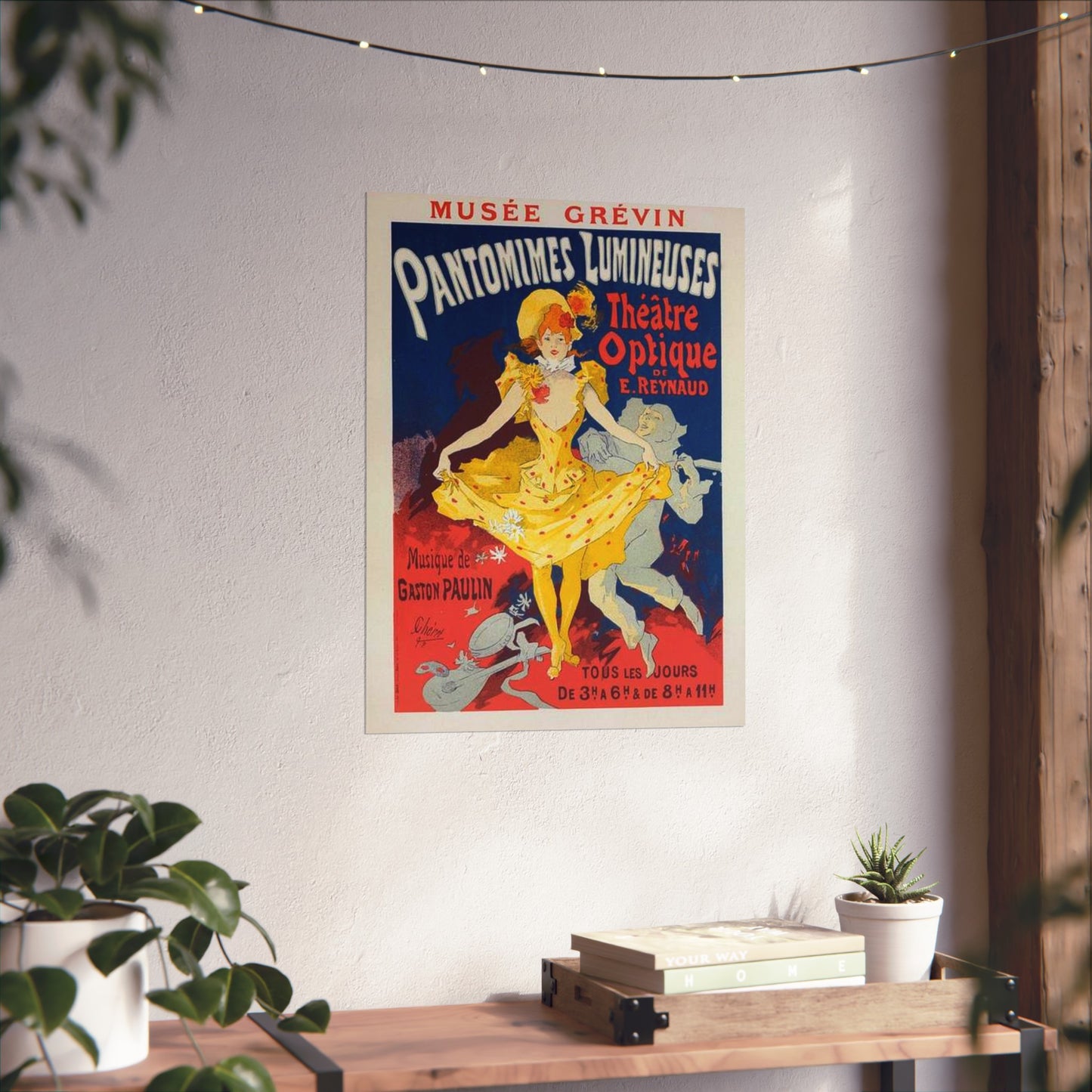 Affiche pour le Musée Grévin, "Pantomimes lumineuses". High Quality Matte Wall Art Poster for Home, Office, Classroom