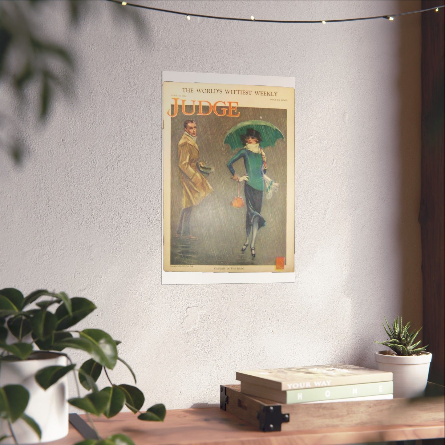 JudgeMagazine19Apr1924 - Art Deco public domain image High Quality Matte Wall Art Poster for Home, Office, Classroom