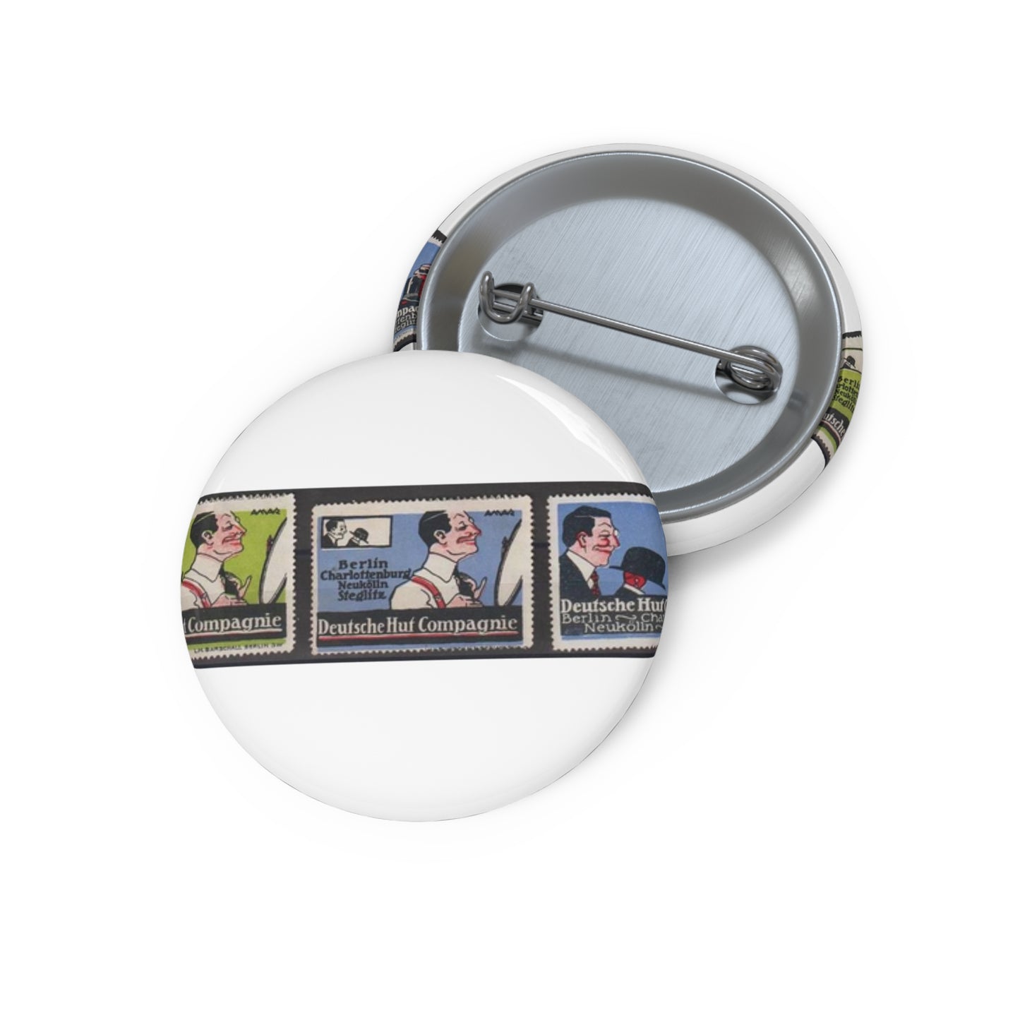 Leon Amar - Deutsche Hut Compagnie Pin Buttons with Crisp Design