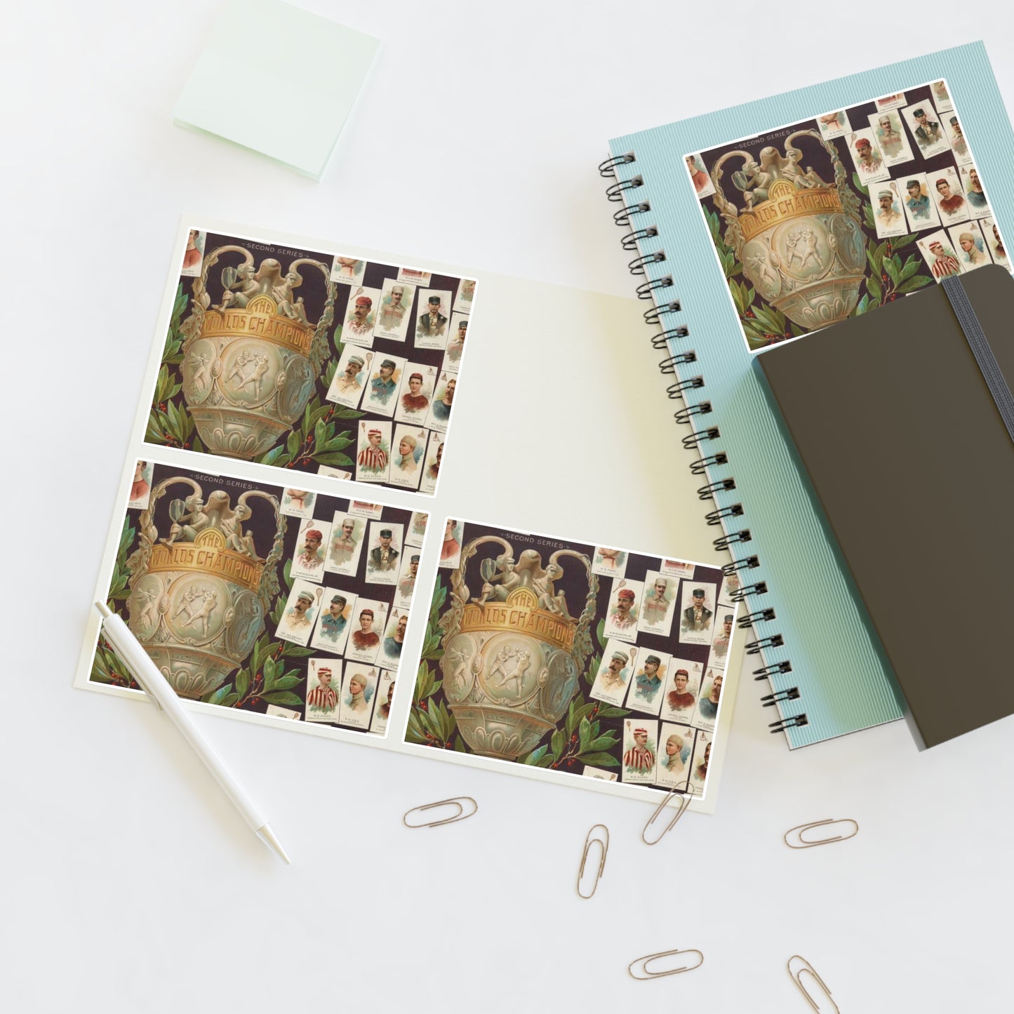 Allen & Ginter. Richmond, Virginia Richmond straight cut no. 1 cigarettes Virginia brights. The worlds champions second series Laminated UV Protective Vinyl Stickers