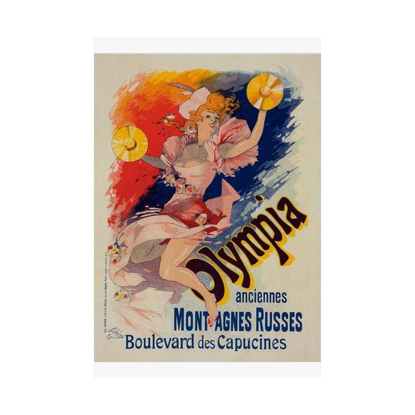 Affiche pour "Olympia". - Art nouveau public domain poster High Quality Matte Wall Art Poster for Home, Office, Classroom