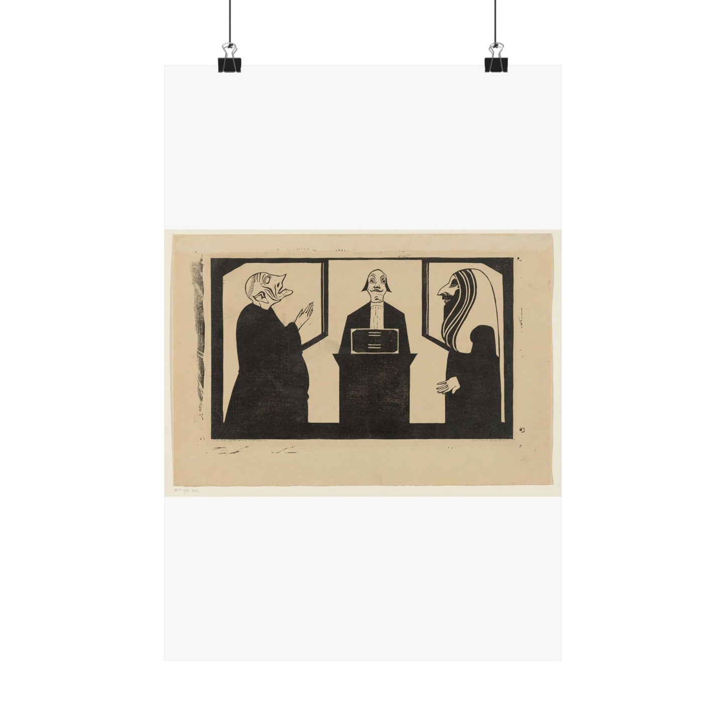 Samuel Jessurun de Mesquita - Entre ces trois mon coeur balance High Quality Matte Wall Art Poster for Home, Office, Classroom