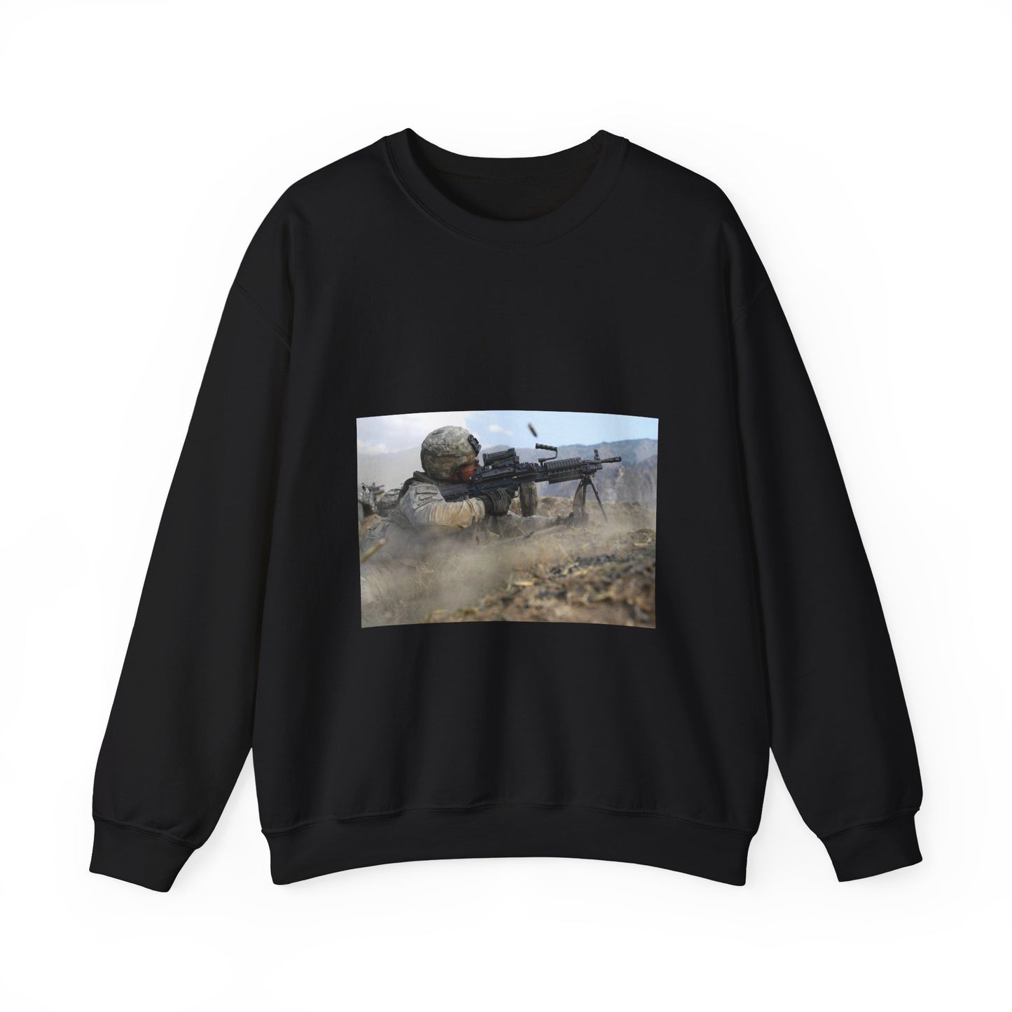U.S. Army Pvt. John Stafinski, a native of Seville, Black Heavy Blend Adult Crew Neck SweatShirt