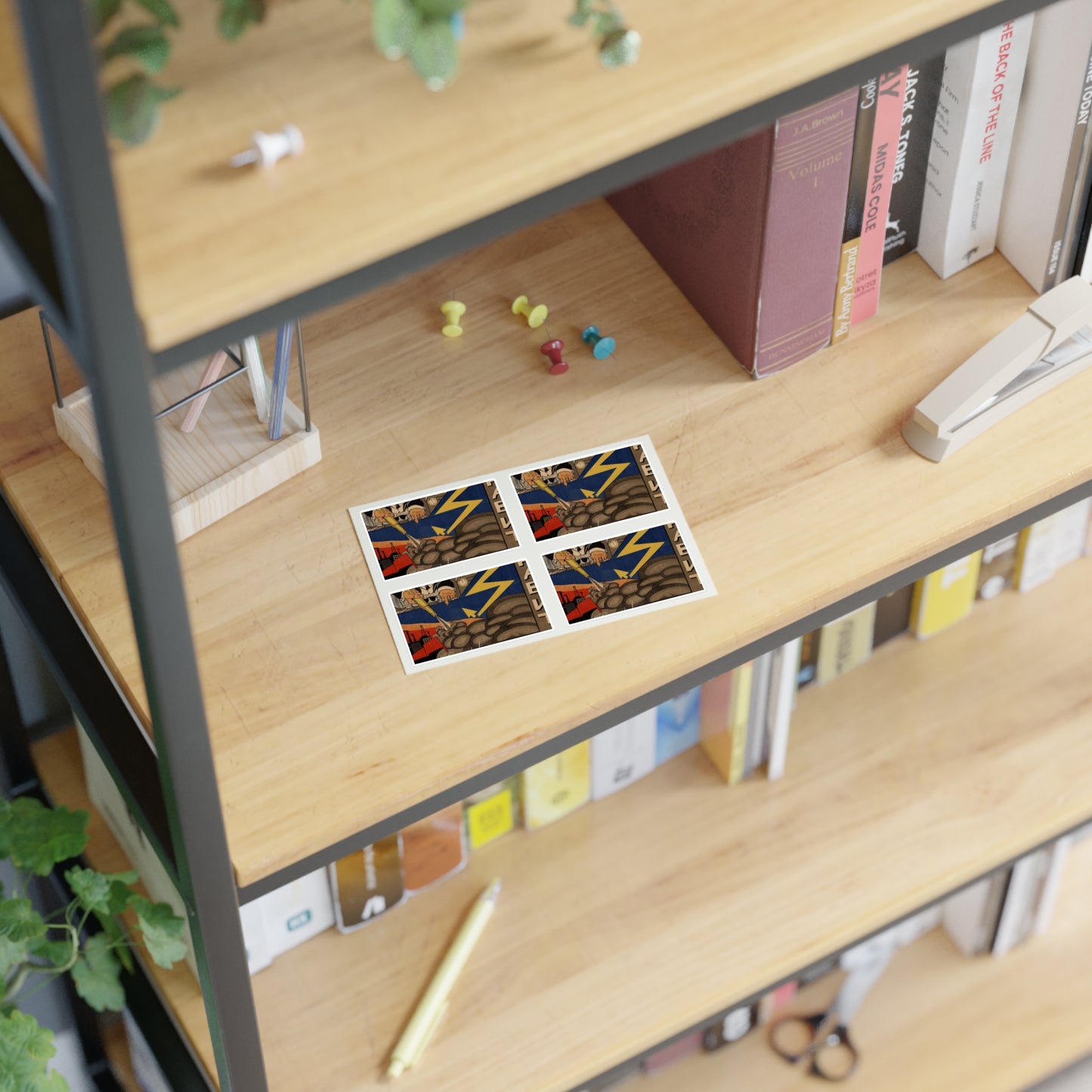 Удар врага направит мимо работа Доброхима Laminated UV Protective Vinyl Stickers
