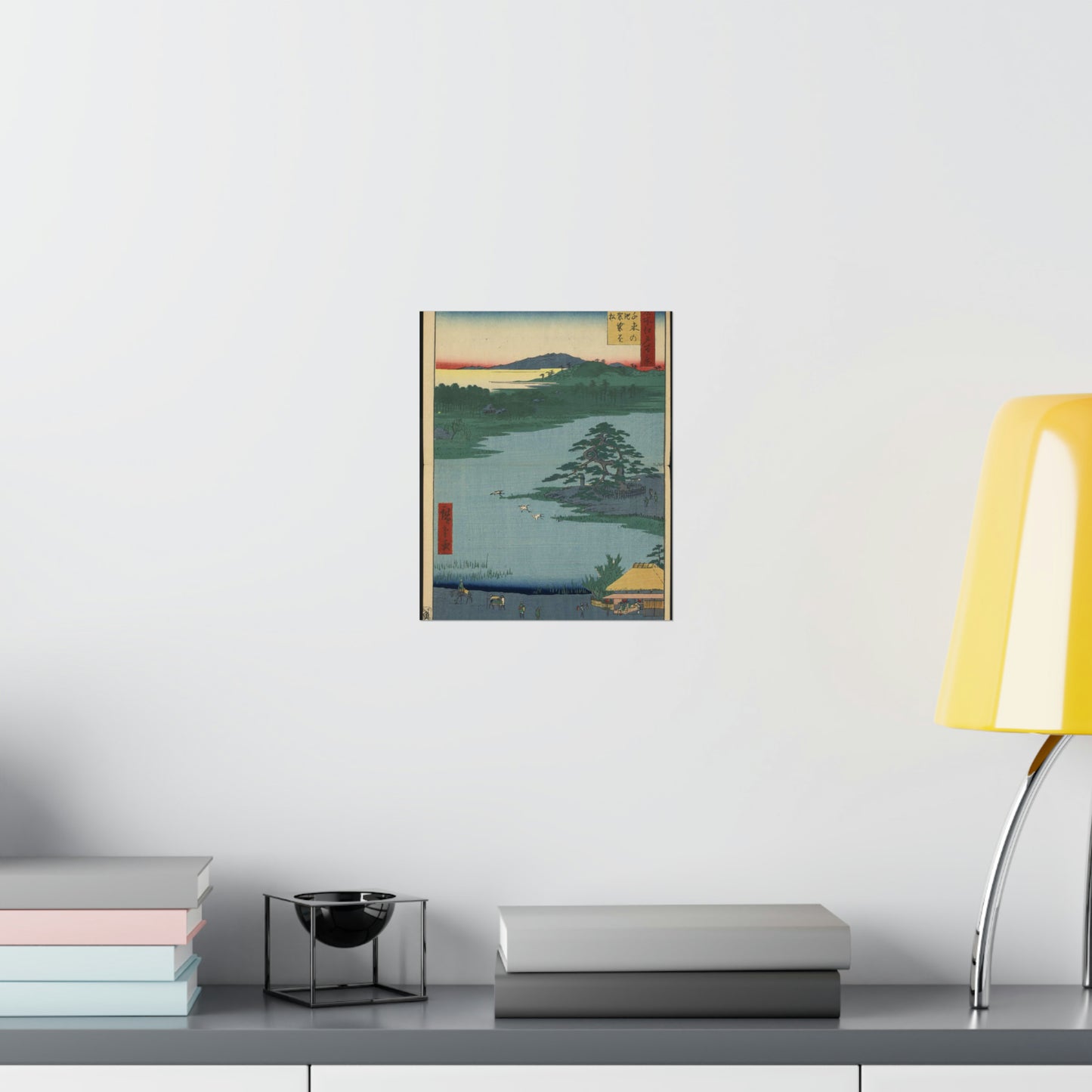 Gajō icchō, Andō Hiroshige - Public domain portrait drawing High Quality Matte Wall Art Poster for Home, Office, Classroom