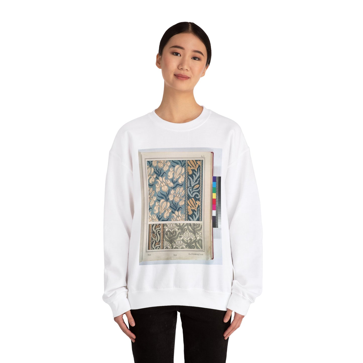 Iris, E. Hervegh. Eugene Grasset, compiler White Heavy Blend Adult Crew Neck SweatShirt