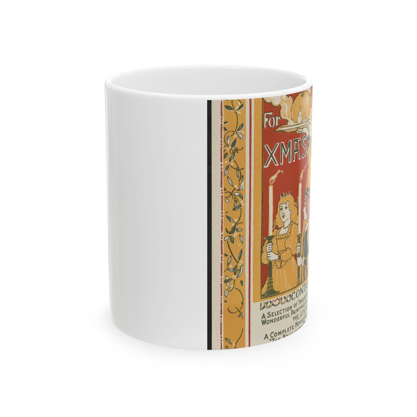 Louis Rhead - The century for Xmas, Art Nouveau poster Beautiful Novelty Ceramic Coffee Mug 11oz