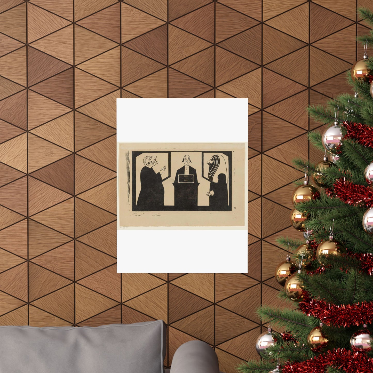Samuel Jessurun de Mesquita - Entre ces trois mon coeur balance High Quality Matte Wall Art Poster for Home, Office, Classroom