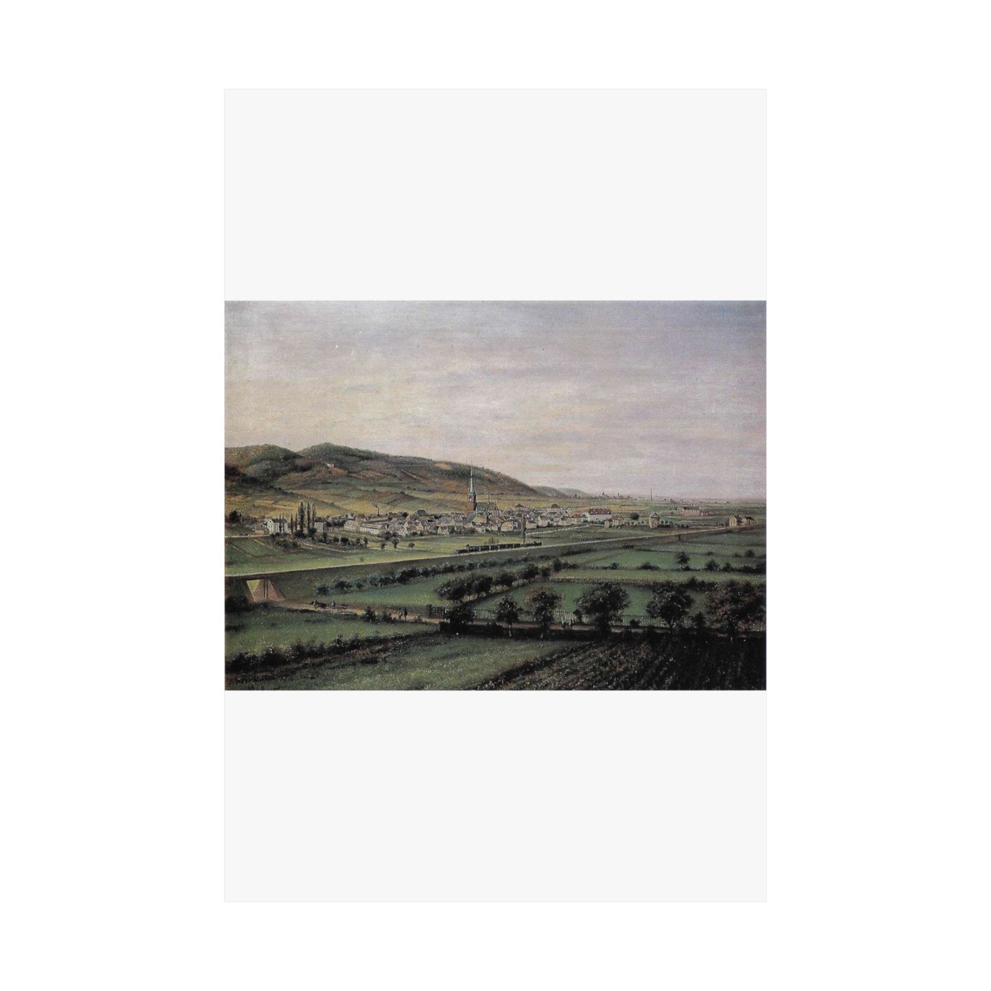 Deidesheim 1872 Nicolaus Berkhout High Quality Matte Wall Art Poster for Home, Office, Classroom