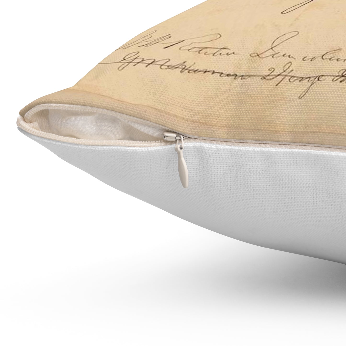 Patent drawing - Drawing of Hat to Prevent Drowning Public domain image Decorative Accent Square Pillow