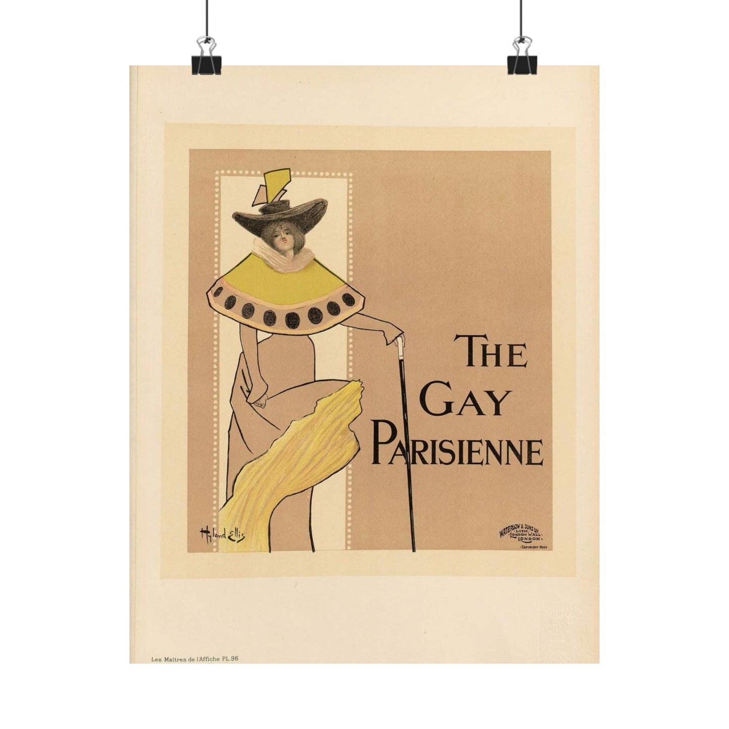 Maîtres de l'affiche V 2 - Pl 96 - Fred Hyland - Leigh Ellis High Quality Matte Wall Art Poster for Home, Office, Classroom