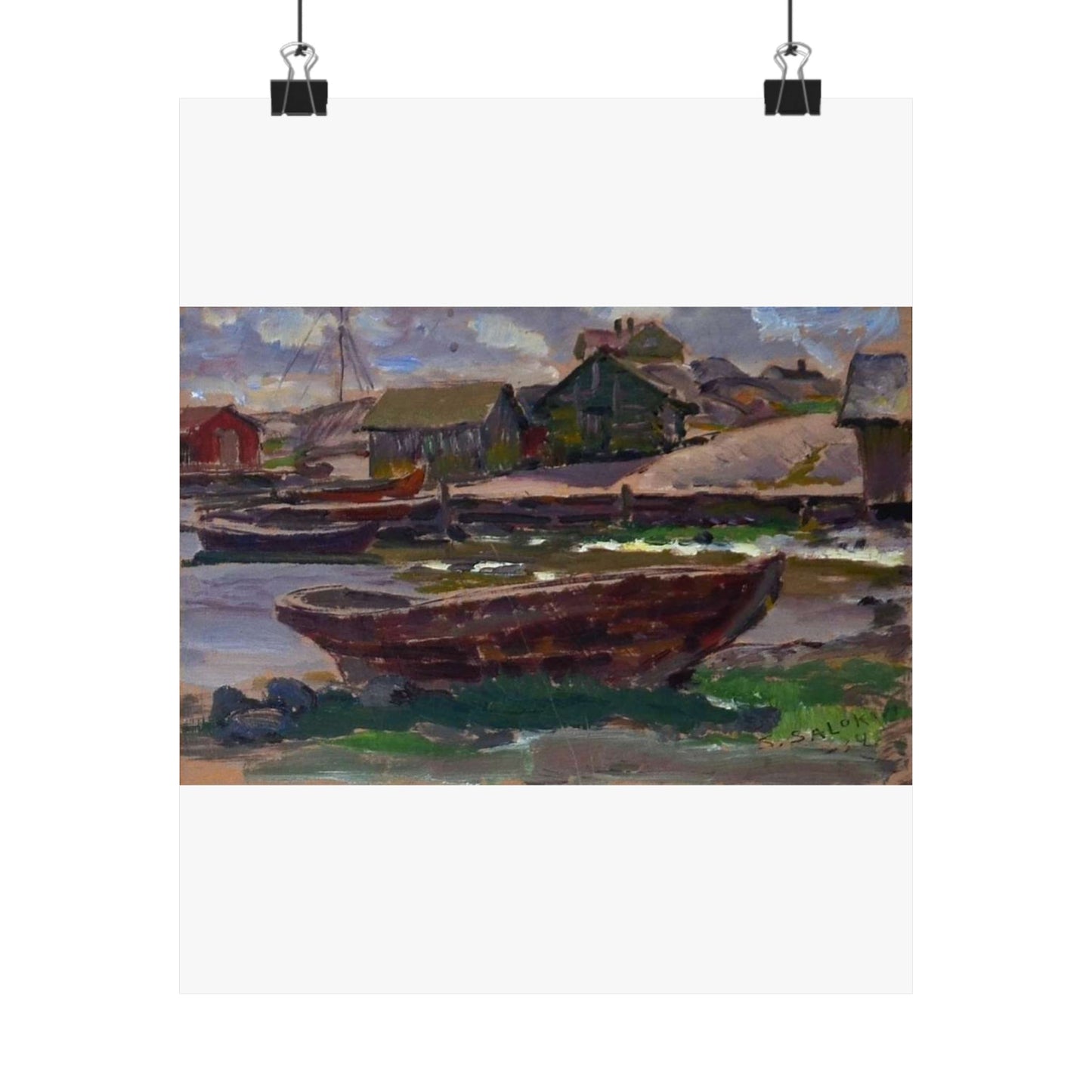 Kökar (Santeri Salokivi, 1934), Finland High Quality Matte Wall Art Poster for Home, Office, Classroom