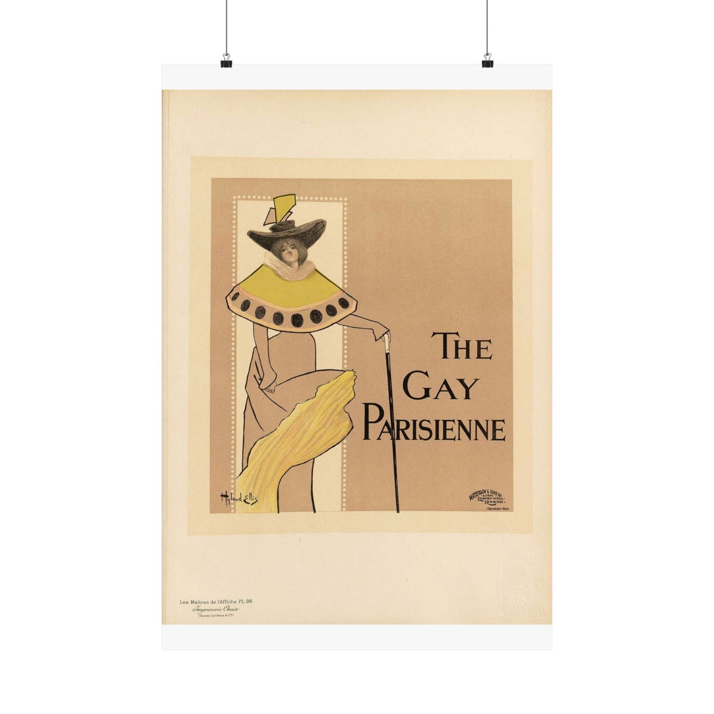 Maîtres de l'affiche V 2 - Pl 96 - Fred Hyland - Leigh Ellis High Quality Matte Wall Art Poster for Home, Office, Classroom