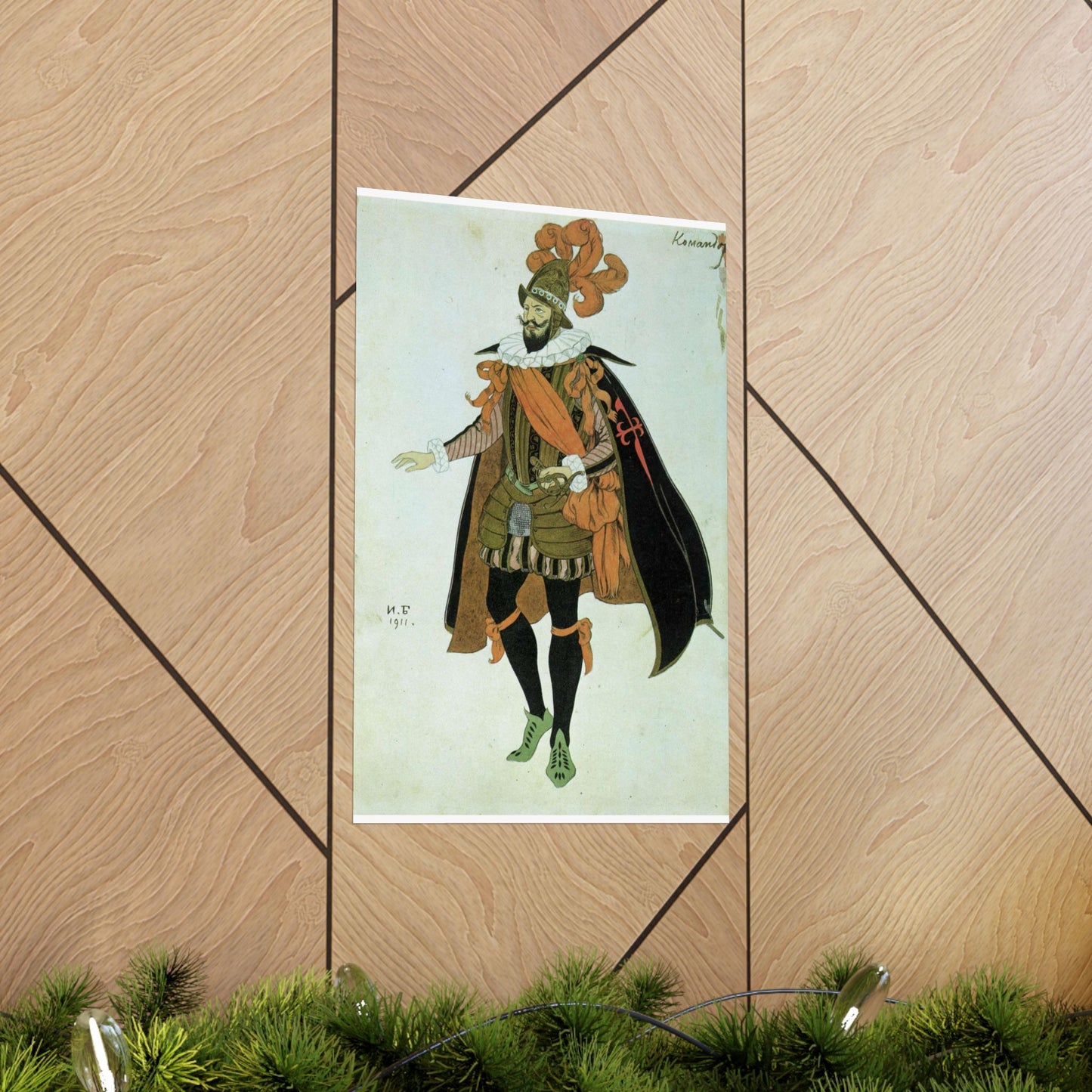 Bilibin Comandor - Art nouveau public domain image High Quality Matte Wall Art Poster for Home, Office, Classroom