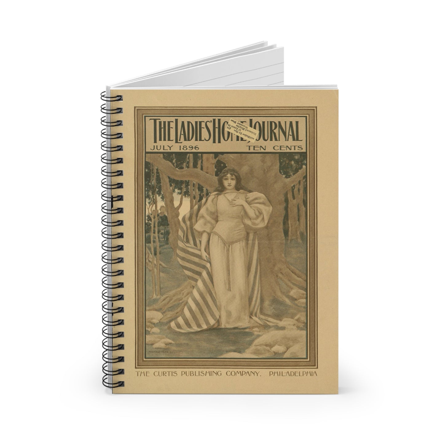 The ladies home journal, July 1896 Spiral Bound Ruled Notebook with Printed Cover
