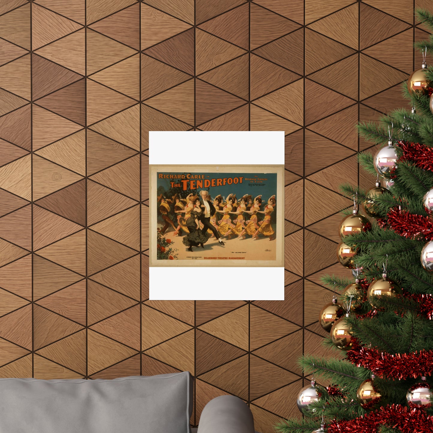 Richard Carle in The tenderfoot an operatic comedy in 3 acts : book by Richard Carle ; music by H.L. Heartz. High Quality Matte Wall Art Poster for Home, Office, Classroom